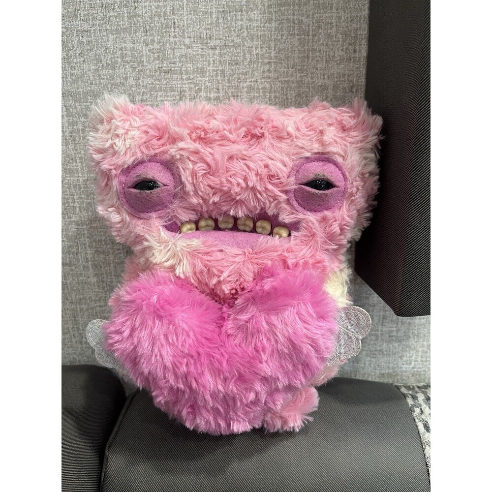 Fugglers Love Fugg 8” Plush Wide Eyed Weirdo Pink Heart Series 2